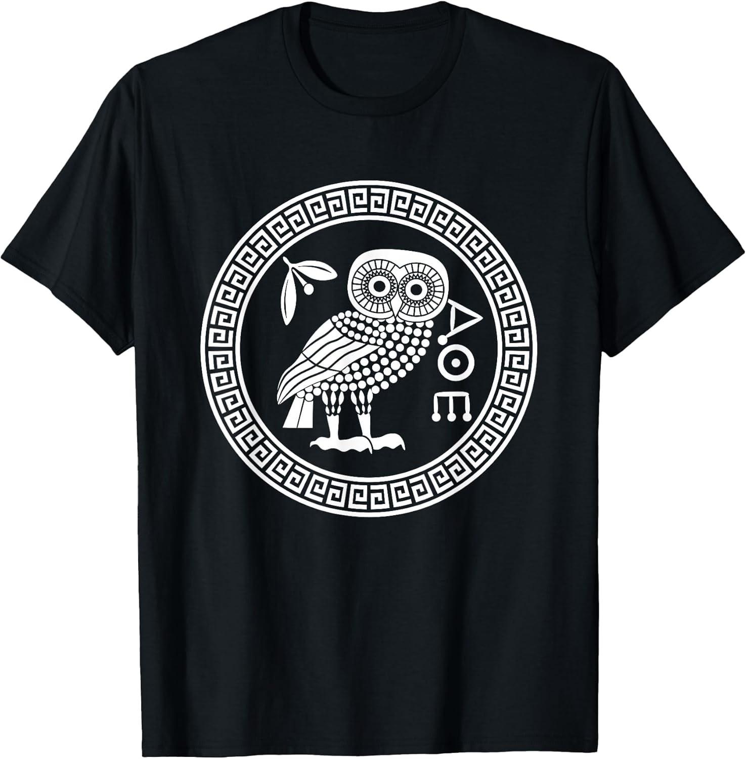 NEW LIMITED! Owl of Athena Ancient Greek Mythology is Athena s Tee - MADE IN USA M