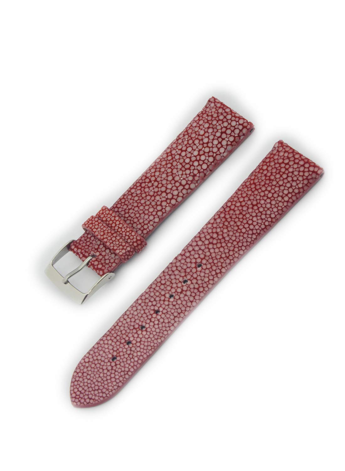 CASSIS [Cassis] Stingray Leather Watch Strap, Waterproof Backing, GALUCHAT CAOUTCHOUC, 20mm, Red, with Replacement Tool, U0066G48083020
