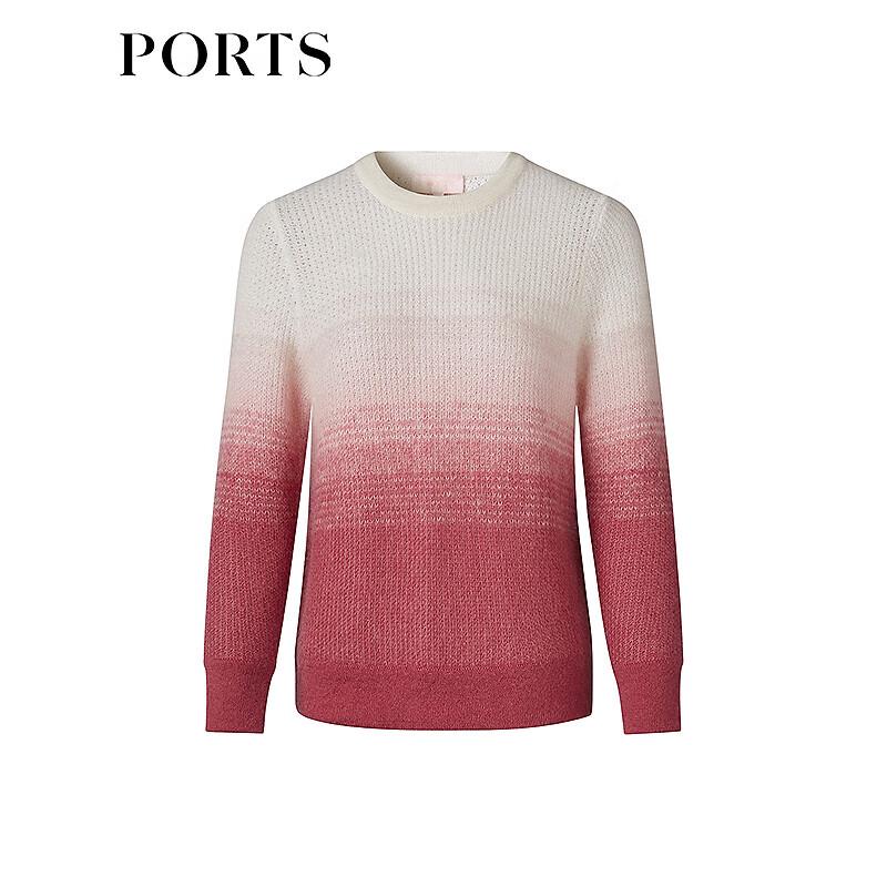 PORTS Women's Color-Block Round Neck Sweater