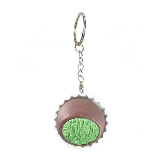 Keychain Pendant Stress Relief Portable Chocolate-Shaped Keyboard Keyring Keychain