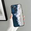 Wave Pattern Case for iPhone 7 8 13 12 11 17 Pro Max XS Max XR 15 16 14 Plus 17Air Black Soft Phone Cover
