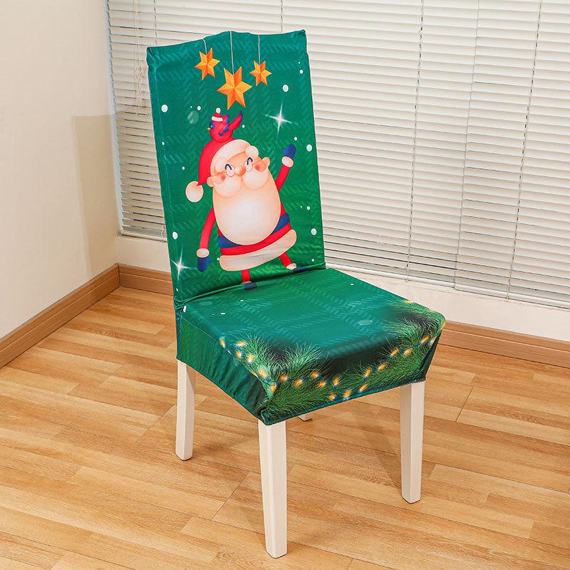 Festive Holiday Chair Covers & Tablecloth Set for Home Decoration