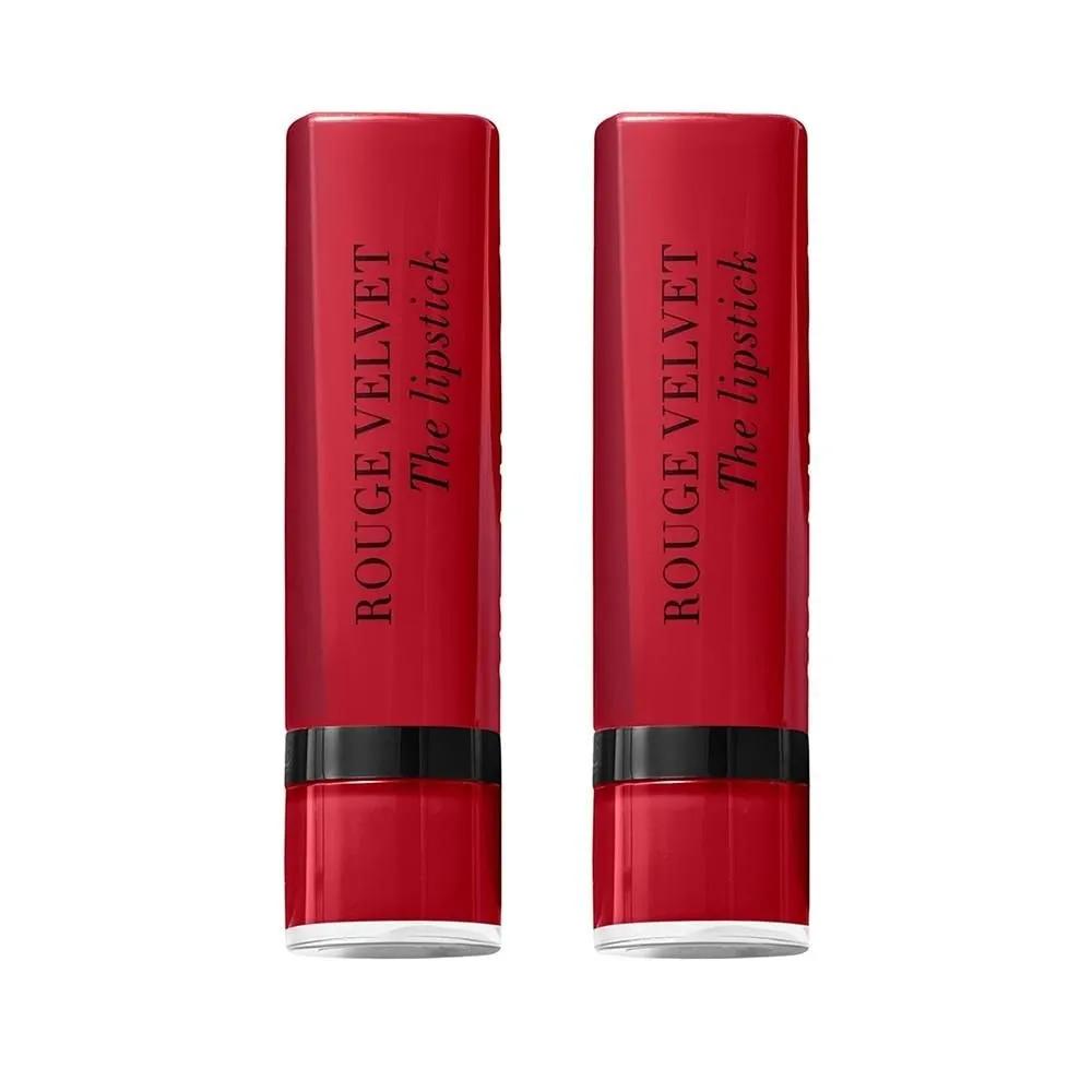 Bourjois 11 Very Formidable Red Velvet Lipstick 2-Pack Bourjois Rouge Velvet The Lipstick Bullet Lipstick 11
