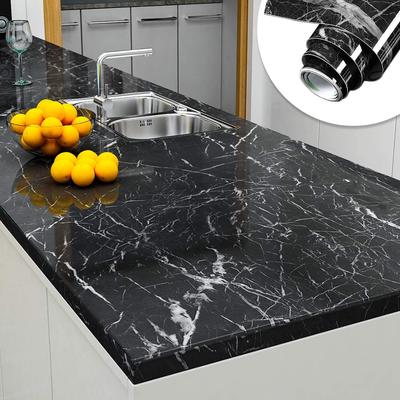 Marble Effect Vinyl Wallpaper Self Adhesive Waterproof Wall Sticker Kitchen Furniture Renovation Buy At A Low Prices On Joom E Commerce Platform