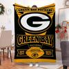 Green Bay Packers Pride Blanket Outdoor Flannel Blanket for Camping, Hiking, Garden Parties, Picnic Essentials,gift for family and friends