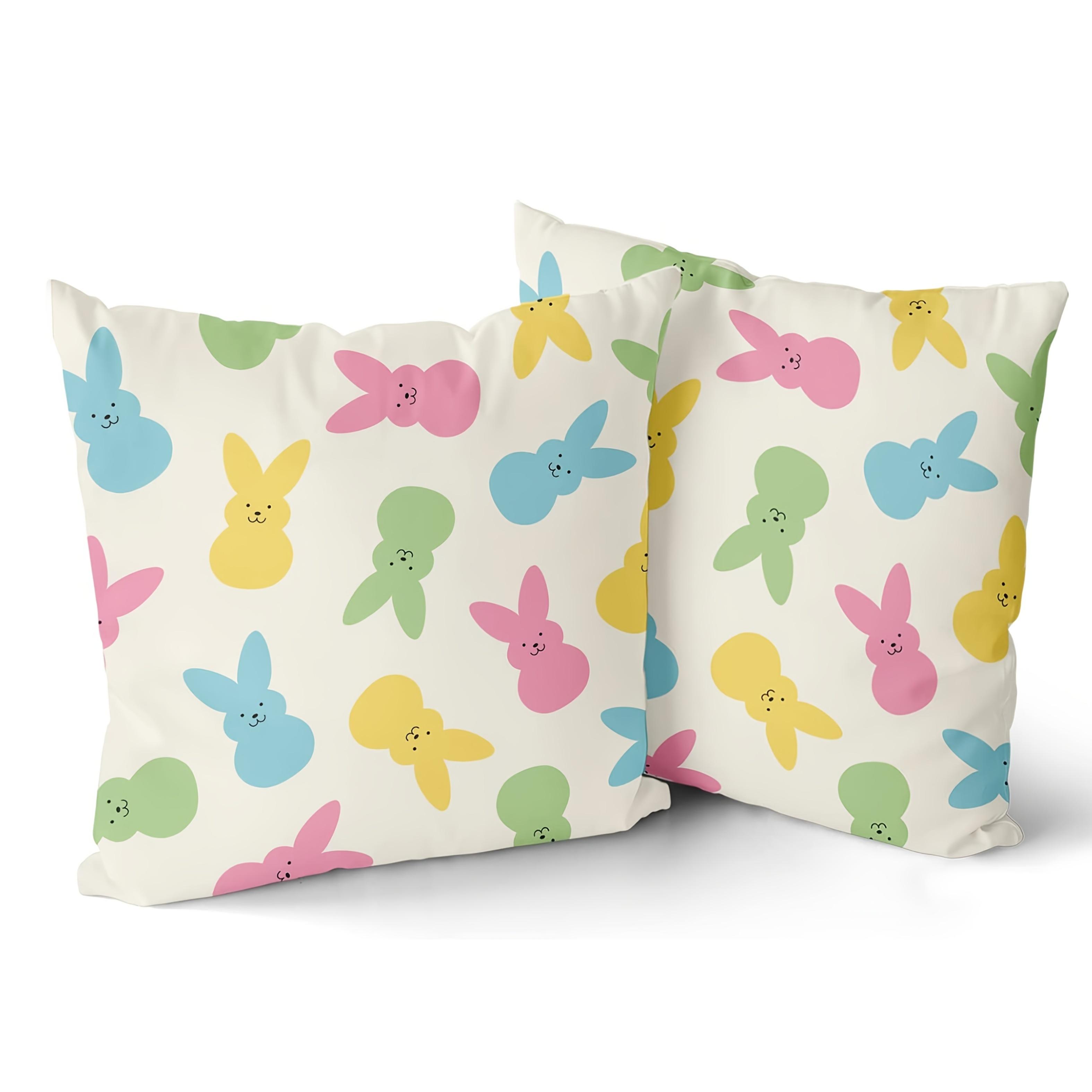 2 pieces of Easter bunny pillowcase in a modern style 40x40cm/16x16inch