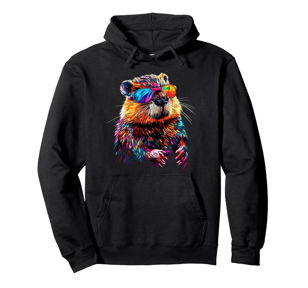 Beaver In Sunglasses, Loves Rodents, Cute Beaver Hoodie