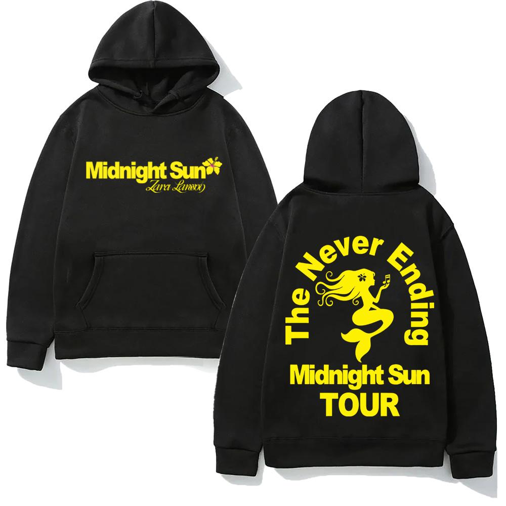 

Худи с графическим принтом Zara Larsson The Never Ending Blue для Осени/Зимы Повседневная толстовка с капюшоном из флиса Удобное худи XS чёрный