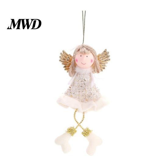 Lightweight Xmas Tree Decorations Christmas Angel Hanging Ornaments, Cute Plush Doll Pendant, Decorative Durable Fabric Keepsakes Ornaments
