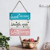 Live Laugh Love Quotes Inspired Hanging Sign Wooden Wall Hanging Sign Sign Wall Decor Art for Home Dining Room Bistro Coffee Bar