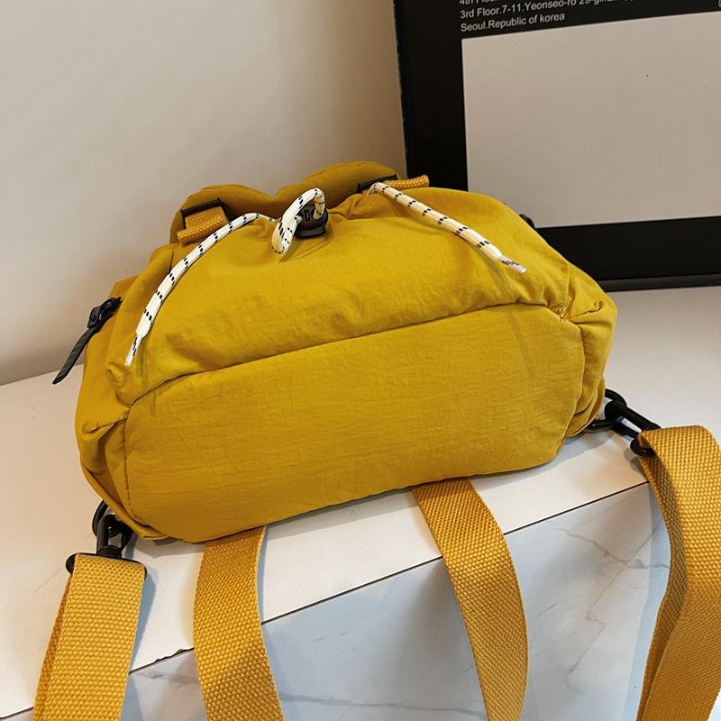 Einfarget dame-ryggsekk pendler lett snøringryggsekk