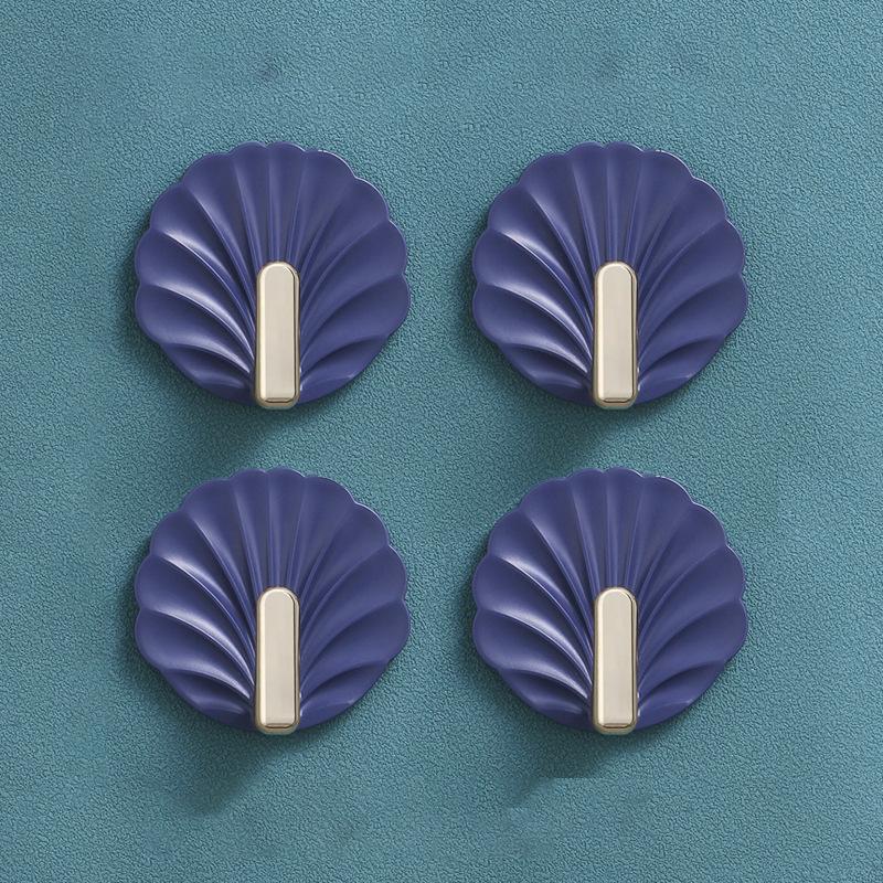 8PCS No Hole Sticky Hooks Powerful Transparent Hooks for Entryway Bedroom Kitchen Storage Multi-functional