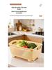 Dual-Layer Draining Basket for Vegetables, Fruits, and Rice - Large Capacity Storage Basin