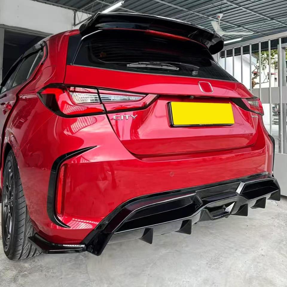 Rear Lip, Bumper, Front Splitter, Front Lip, Rear Wing, Side Skirts for 2020-2023 Honda City Hatchback RS.