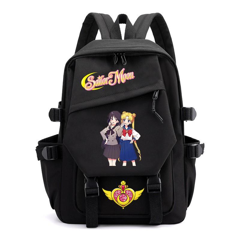 Zaino Stampa Anime Sailor Moon per Ragazzi Studenti Viaggio Leggero in Nylon Borsa Scolastica con Spallacci Imbottiti