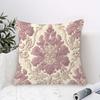 1 Stuk Stofroos Damast Bloemen Kussensloop, Polyester 2D Dubbelzijdig Bedrukte Kussenhoes, Vintage Barok Sierkussenhoes, Elega
