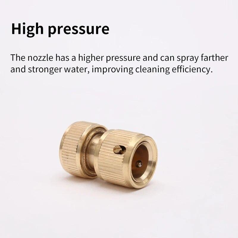 4-way Water Quick Connector High Pressure Quick Coupling For Car Washer Water Gun Adapter Joints Garden Irrigation Accessories