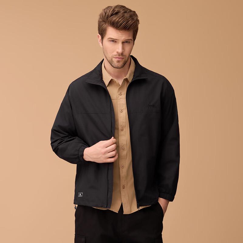 Jeep Men's Stand Collar Casual Sports Jacket