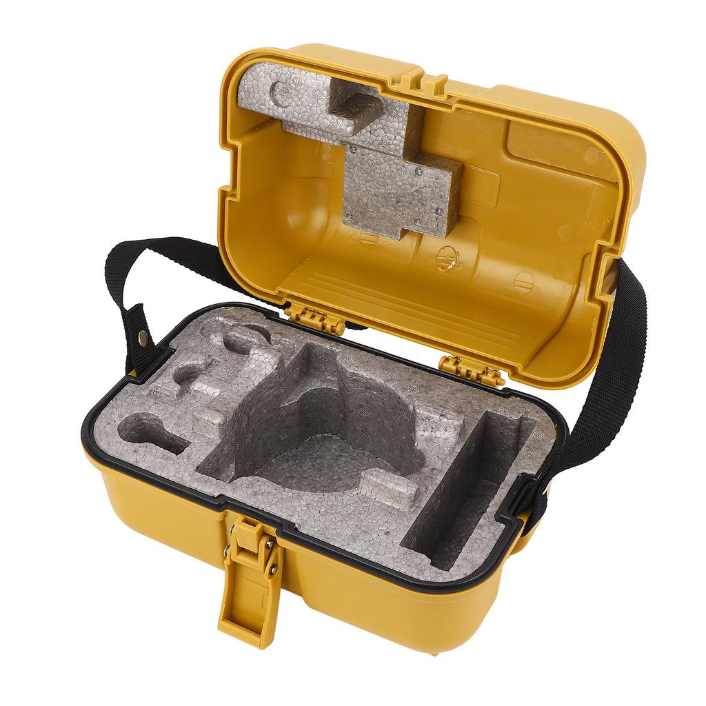 Surveying Level Case Leveling Instrument Case Single Lock Plastic Total Station Level Storage Box for Surveying Equipment Yellow