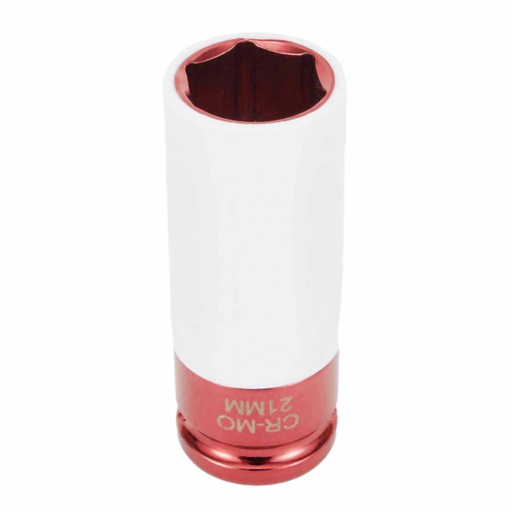 17 /19/ 21mm Barevný návlek Ochranný návlek na pneumatiky Hluboký rázový nástrčný klíč