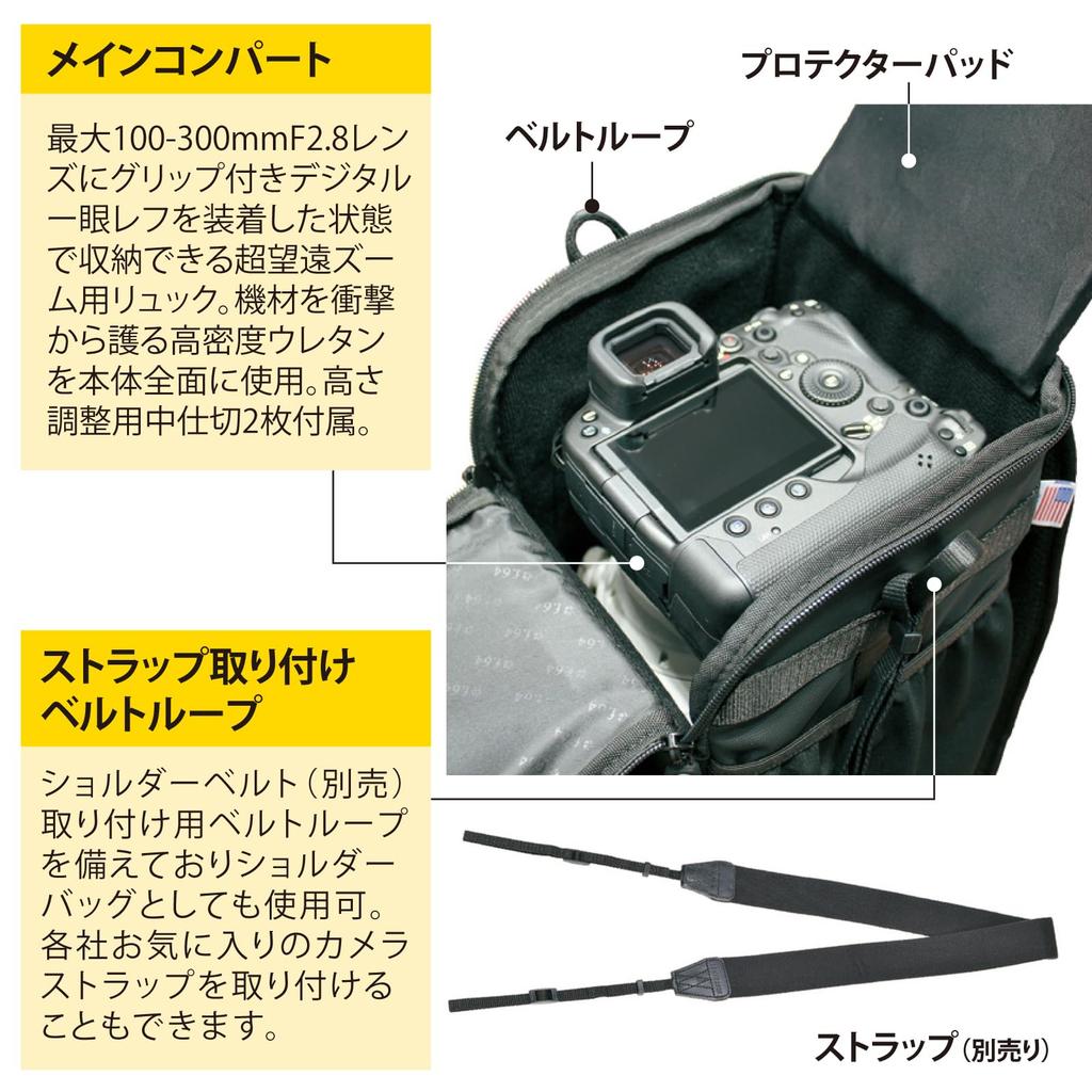 Camera Backpack VF64LPX Carbon Black LPX [f.64]