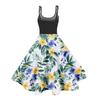 Abito Casual da Donna alla Moda con Stampa Sexy con Spalle Scoperte Punk Retro Abito Retro Abito