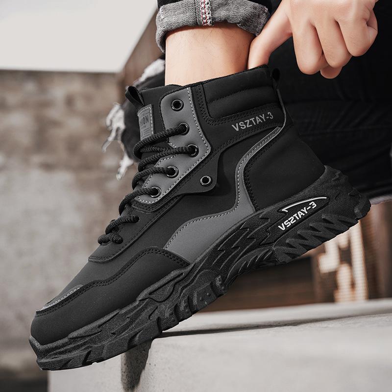 2026 Neue Herbst-Winter-Schuhe für Herren Outdoor Rutschfest Verschleißfest Kurze Stiefel Mode Komfort Freizeit Herrenschuhe Botas Hombre