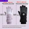 Winter Snowboard Ski Gloves PU Leather Non-slip Touch Screen Waterproof Motorcycle Cycling Fleece Warm Riding Gloves
