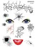 European & American Style Halloween Horror Face Tattoo Stickers for Masquerade Parties
