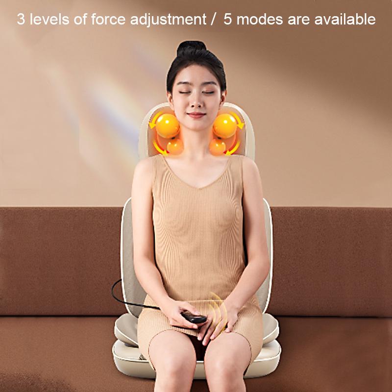 Portable Home Massage Cushion Seat Auto Multifunction Rubbing Kneading Neck Back Waist Head Full Body Cervical Vertebra Massager