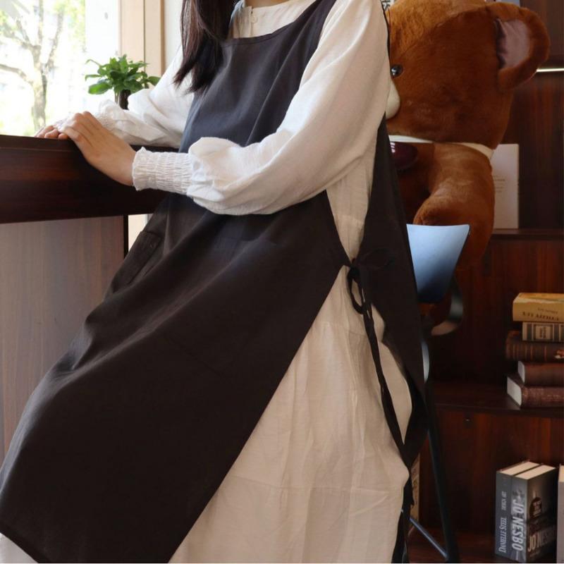 Neue Mode Küchenschürzen für Frau Mann Grill Restaurant Bar Geschäft Cafés Beauty Nägel Studios Uniform Koch Arbeitsschürze