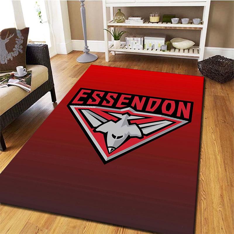 Essendon Football Club Carpet Rug for Living Room Bedroom Home Sofa Decoration,Kids Play Non-slip Floor Mat