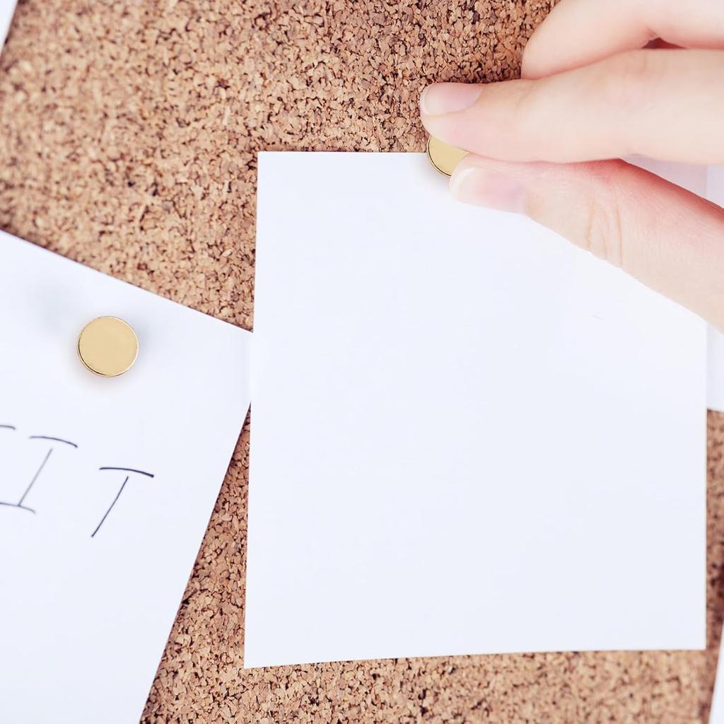 100pcs Heavy Duty Thumb Tacks, Alloy Flat Head Push P Upholstery Pushp Decorative Nails for Wood Fabric Upholstery Cork Bulletin Board Home Office