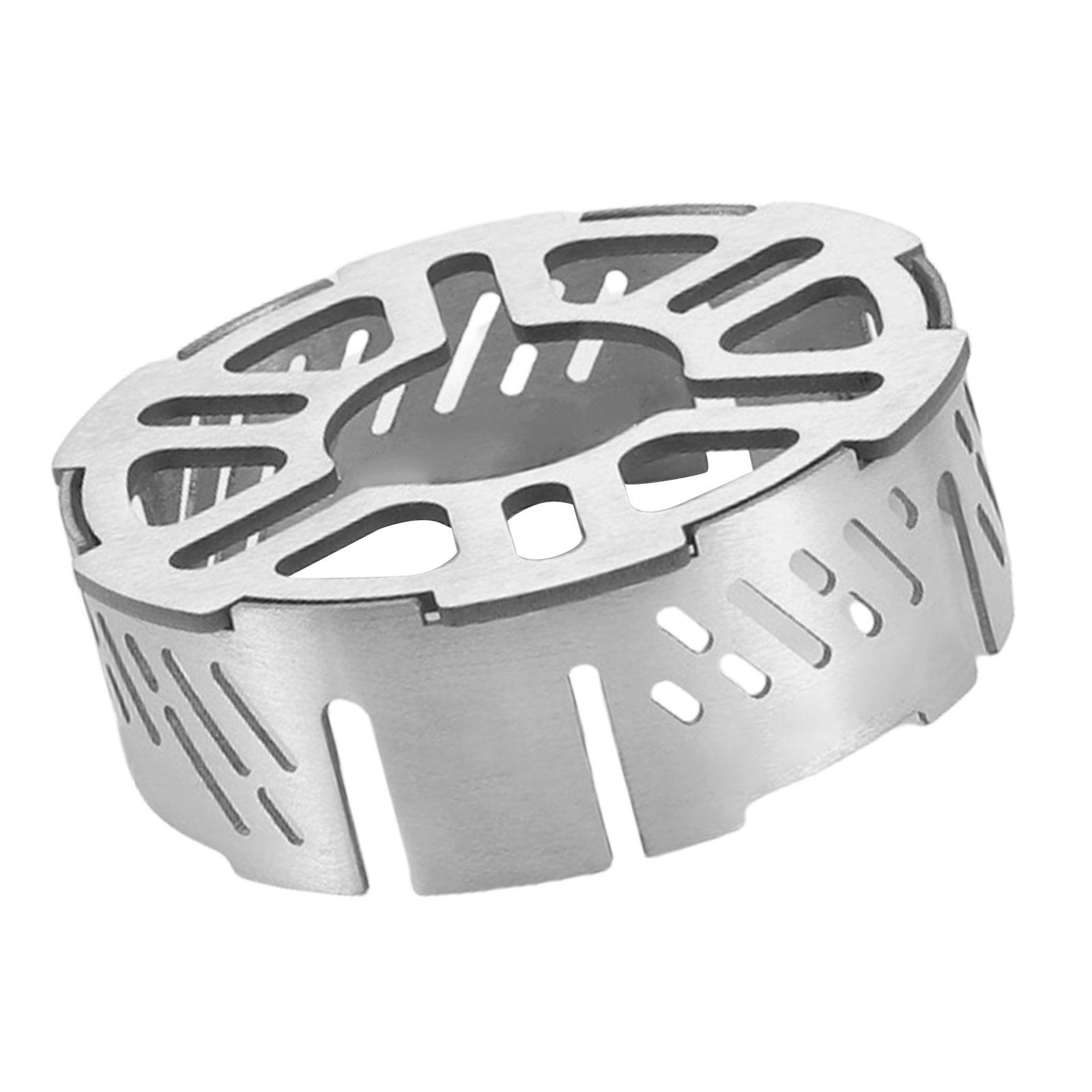 

Ветрозащита для газовой плиты, портативные ветрозащитные кольца из нержавеющей стали, ветрозащитный экран для походной плиты, ветрозащитный экран для плиты, легко чистить S