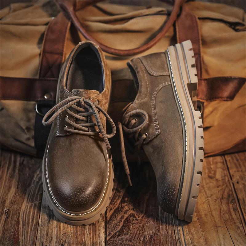 3190 low-top Martin boots spring new men's short boots British retro outdoor desert tooling boots heightening men's boots