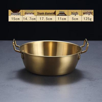 ZISIZ Stainless Steel Double-Ear Snack Bowl