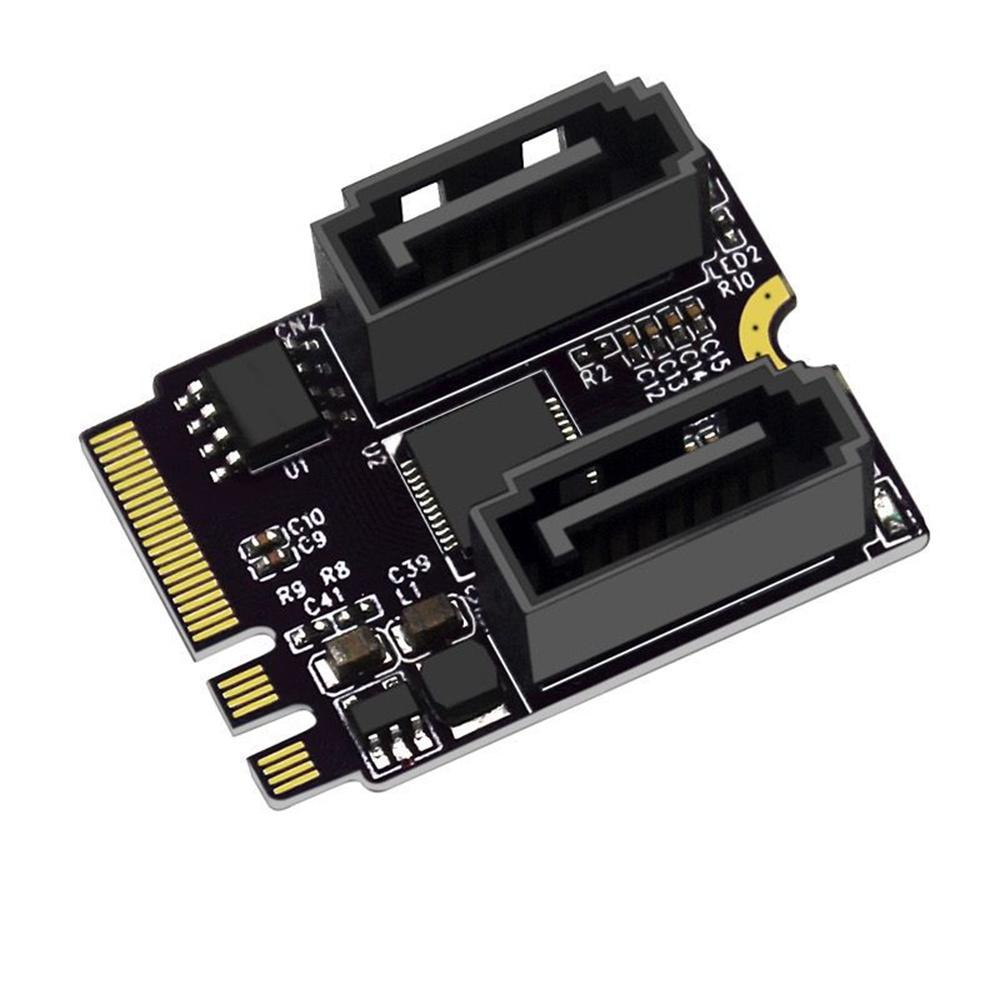 M.2 A + E KEY WIFI Port To SATA 3.0 Hard Disk Adapter Card Expansion Card Without Driver Installation