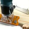 Woodworking Router Slotting Locator Adjustable Slotting Bracket 2 in 1 Router Base  Furniture