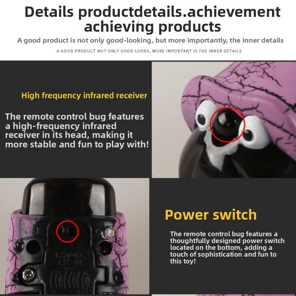 Animal Remote Control Electric Mechanical Bug Powerful Worm Simulation Prank Toy  Unisex