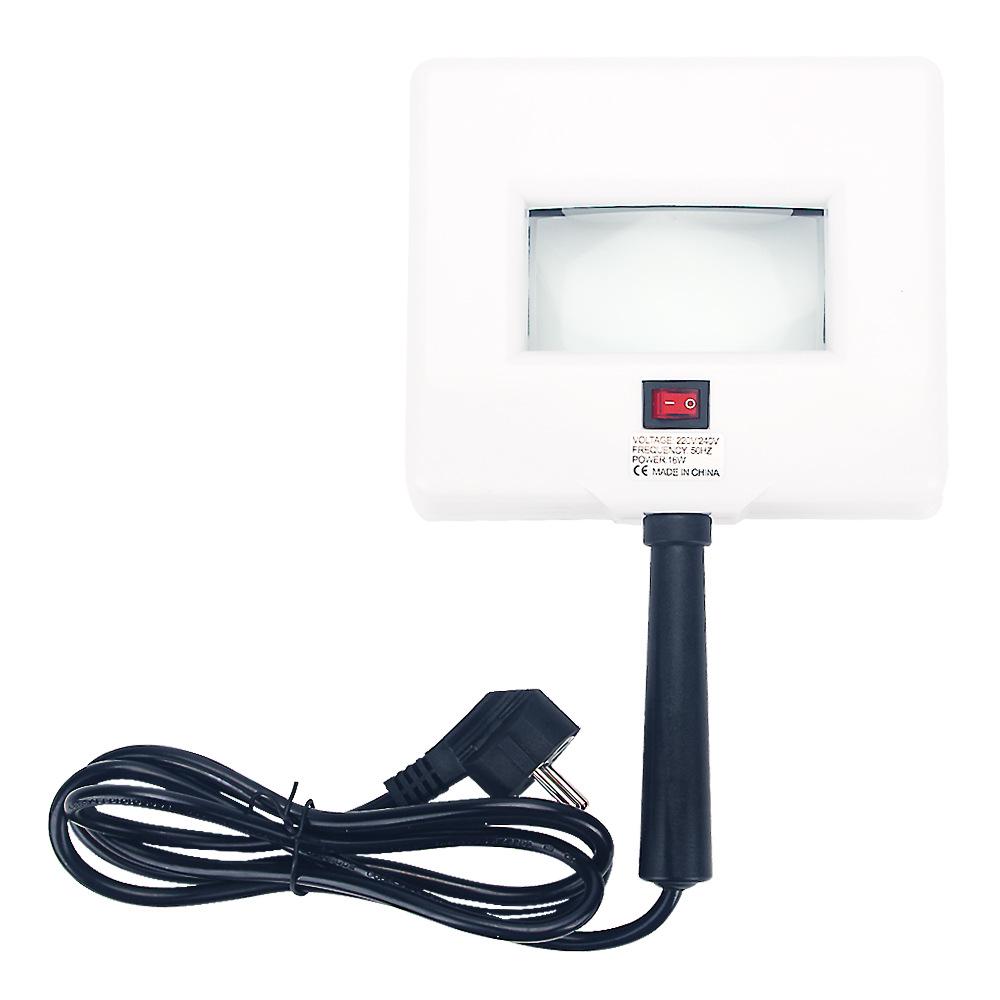 

Ручная лампа Вуда Фиолетовый свет Детектор кожи 110V US Plug белый