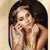 European & American Style Bridal Gold Leaf Headband & Baroque Headdress Hair Accessories Set
