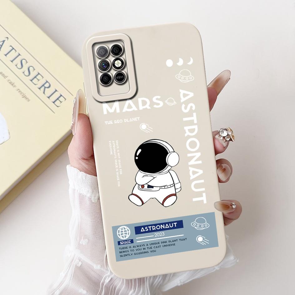 For Infinix Note 8 8i 2020 Case Lovely Astronaut Soft Silicone Funda Shockproof Matte Cover For Infinix Note8 Note8i Phone Cases