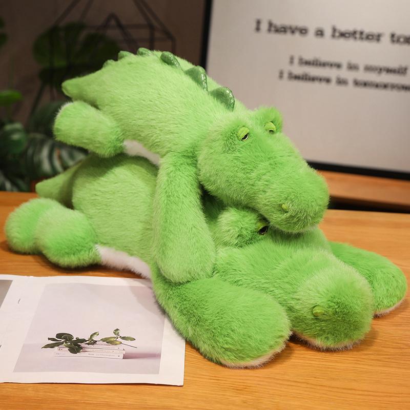 Soft Get Down Crocodile Plush Toy Fluffy Full Stuffed Animal Pillow Doll Jungle Alligator Sofa Cushion Birthday Plush Gifts
