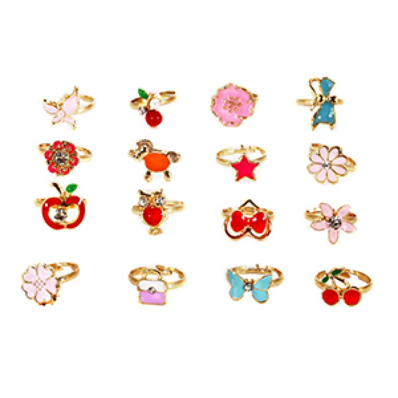 36pcs/set Korean Style Alloy Cartoon Children Ring