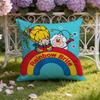 R-Rainbows Cute Brite Cushion Cover Home & Car Dual-Scene Pillow Cover: Reversible for Premium Comfort