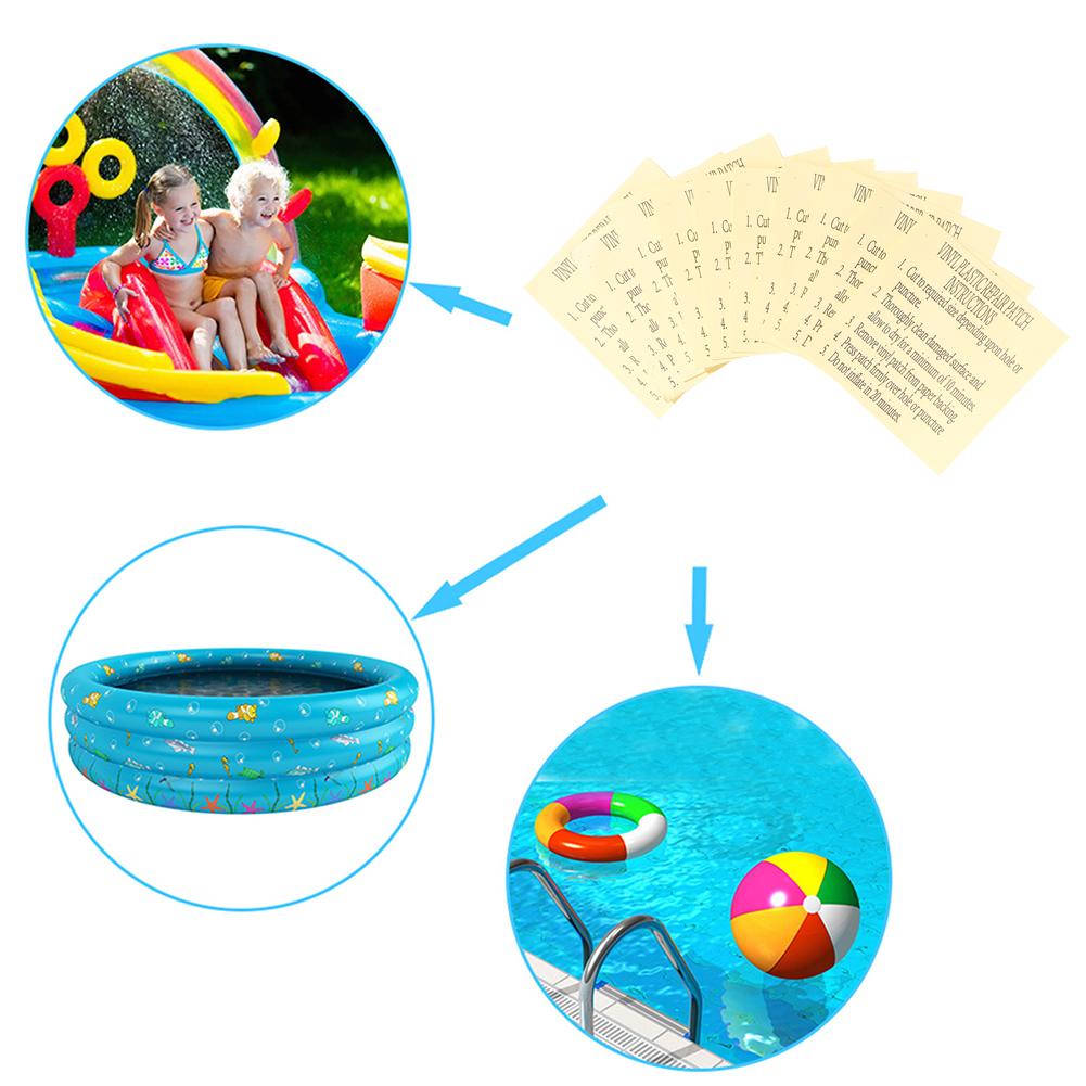 10-100pcs Self-Adhesive Pool Repair Patch Waterproof Pool Liner PVC Repairing Patches Stickers for Inflatable Products Boat Raft