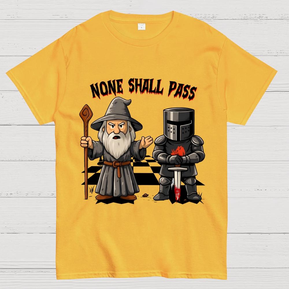 None Shall Pass Cotton Summer Casual Cool Loose T-Shirt