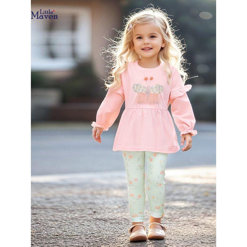 Little Maven Fabrik Direktverkauf Kinderkleidung Herbst Mädchen Anzug Baby Europäischer und Amerikanischer Stil Anzug