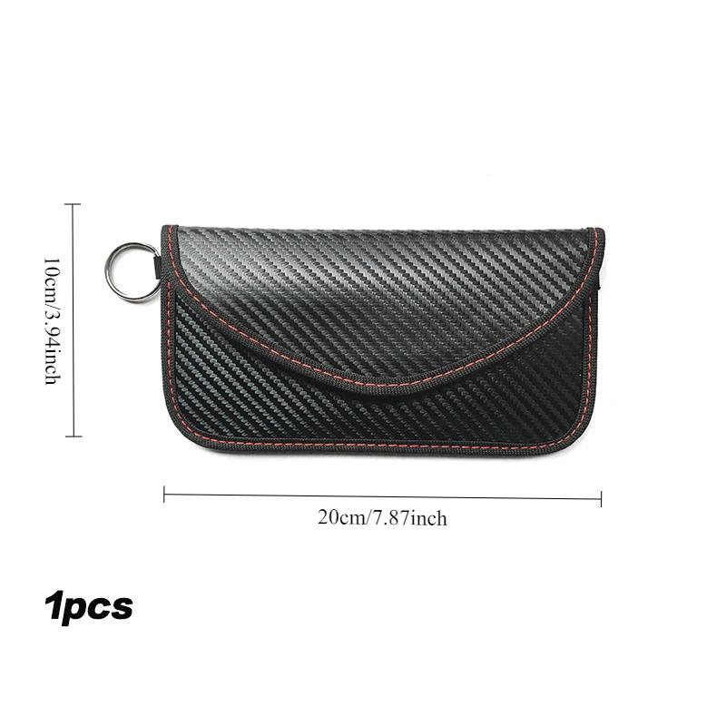 Signal Blocking Bag Mobile Phone RF Signal Blocker Car Key Faraday Bag Anti-Radiation Wallet Case Radiation Protection Pouch
