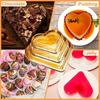 10/20/30 Pcs Food Container with Lids Heart Shaped Containers Reusable Dessert Box for Mother Valentine Wedding Birthday Fruit